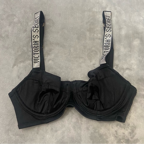 New! Victoria’s Secret Shine Strap Unlined Push Up Bikini Swim Top 4470 - Picture 3 of 8